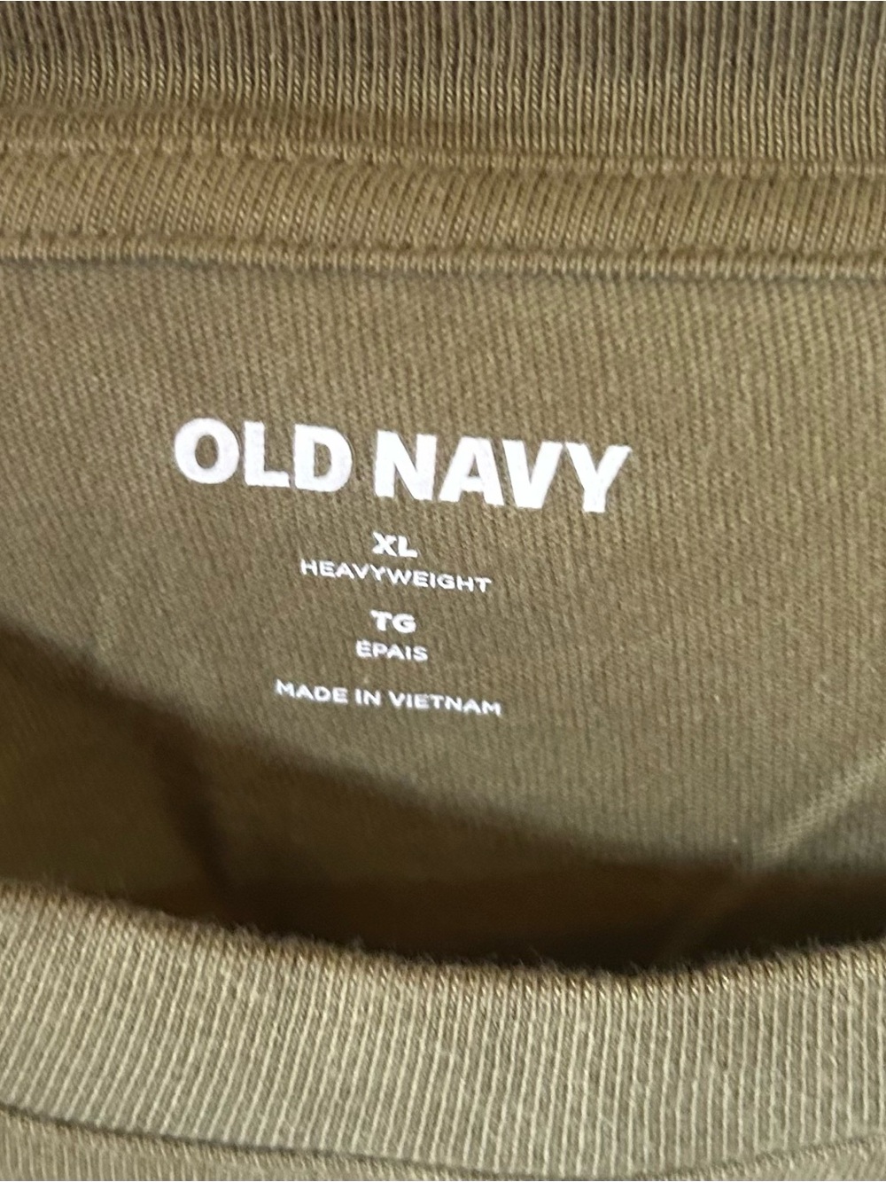 Old Navy Men's Crewneck Sweatshirt in Olive Green long sleeve